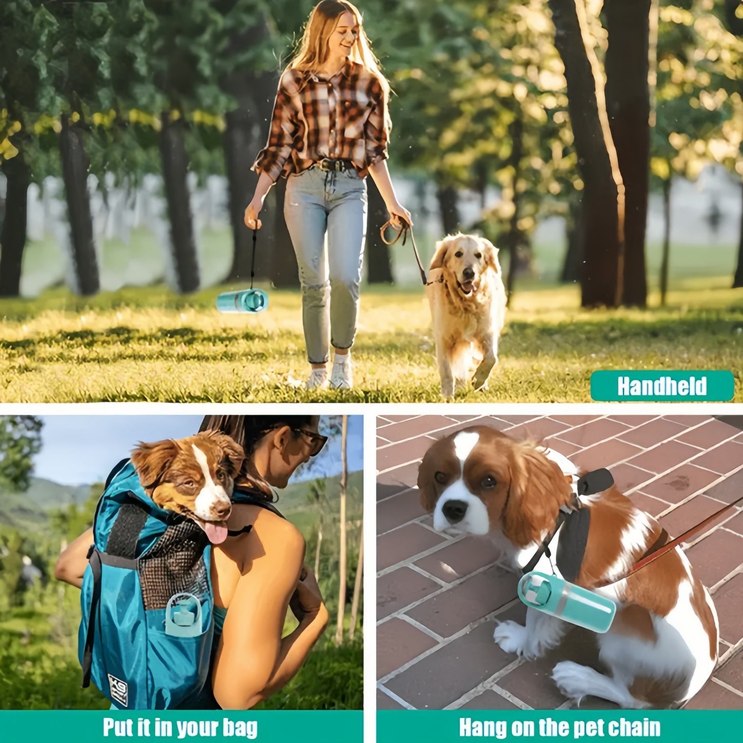 5" Dog Pooper Scooper Claw Portable Pet Waste Picker with Poop Bag Dispenser US